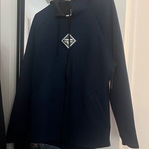 Russell Athletic Men's Dark Blue Zip-Up Sweater